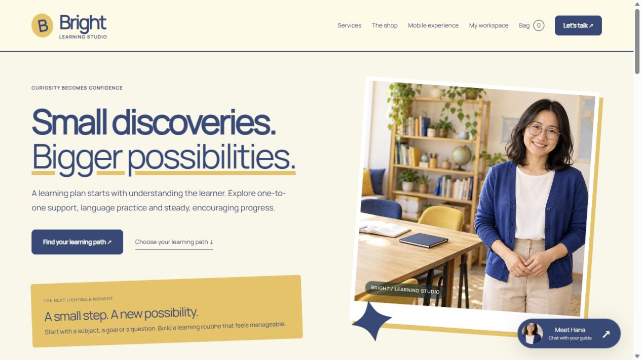 Desktop website preview