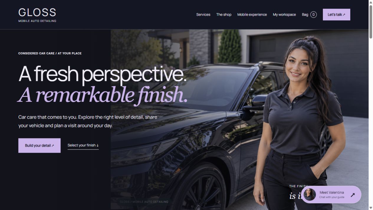 Desktop website preview