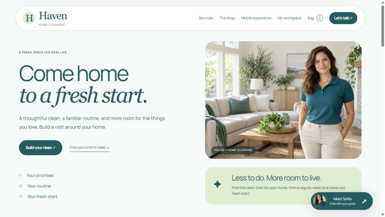 Desktop website preview
