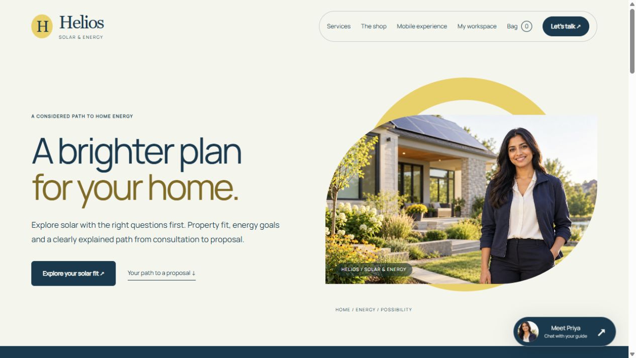 Desktop website preview