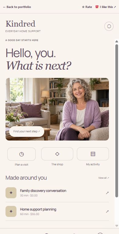 Customer mobile app preview