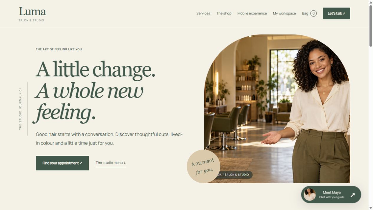 Desktop website preview