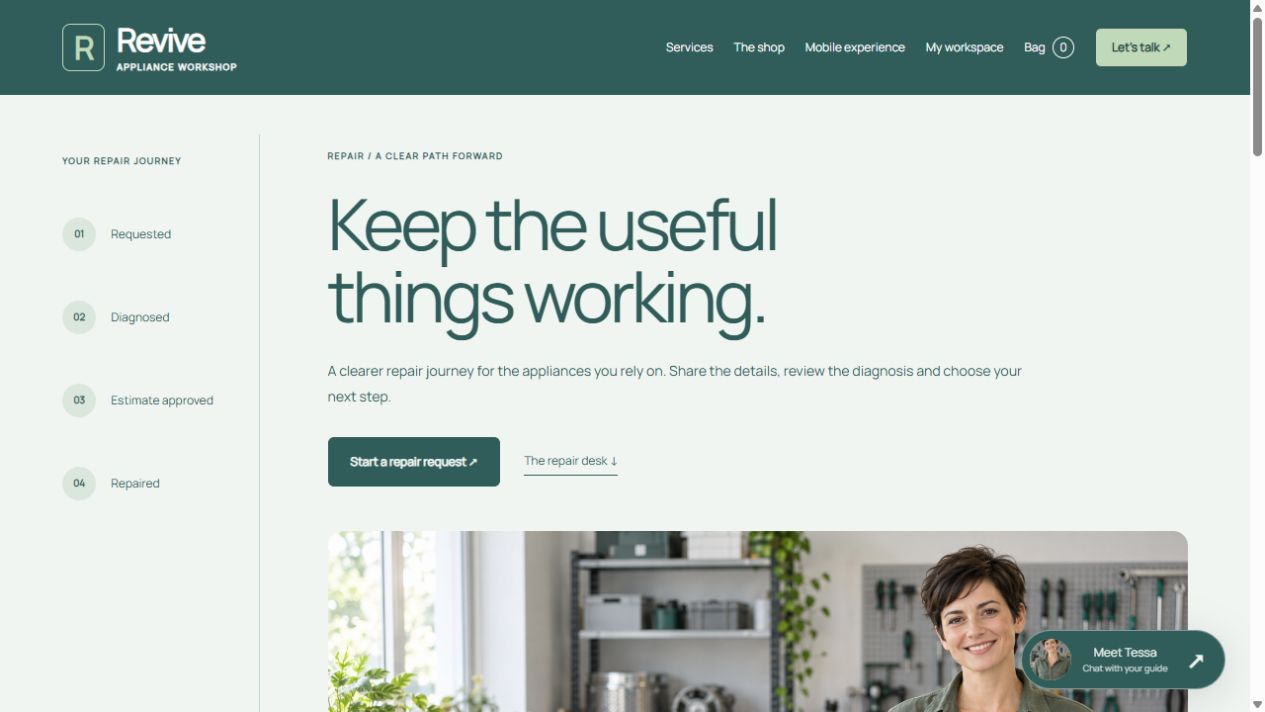 Desktop website preview