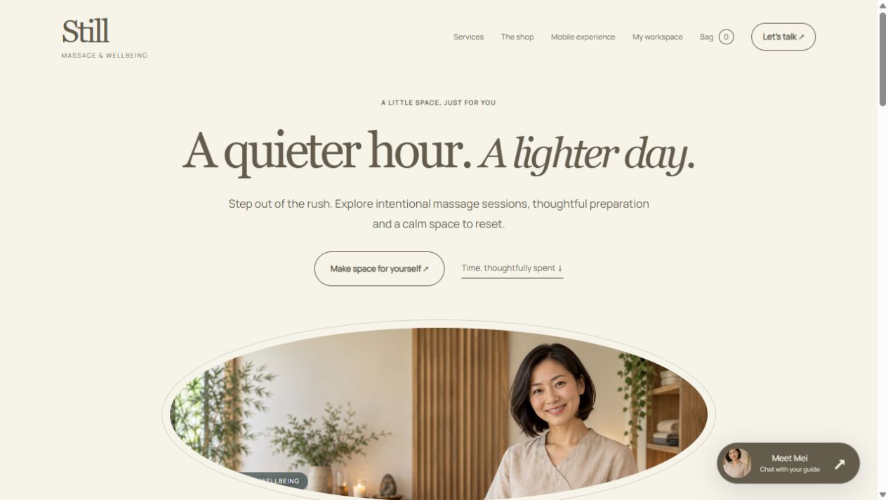 Desktop website preview