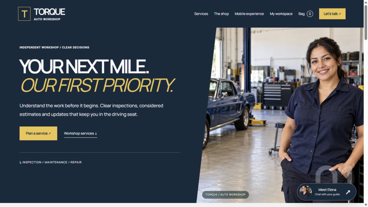 Desktop website preview